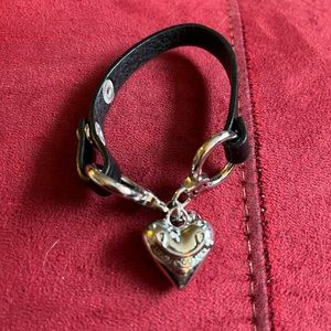 Juicy Couture black leather bracelet